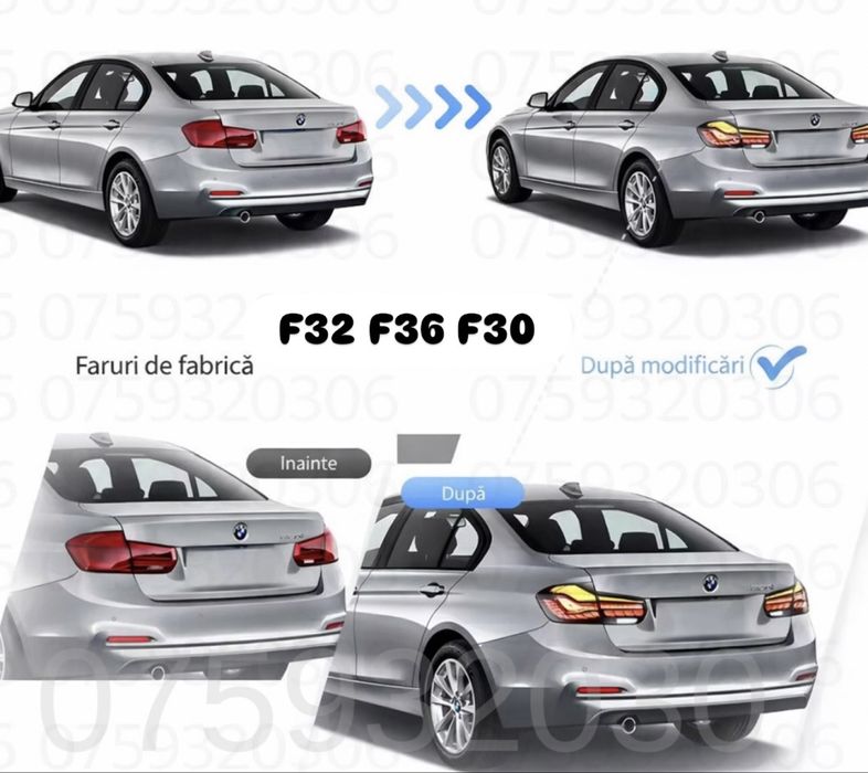 Stopuri BMW F10 G30 Style Seria 5 Transport GRATUIT Lampi Triple