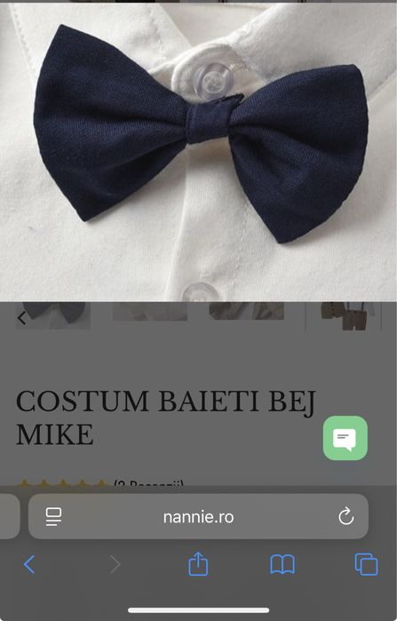 Vand costum botez Nannie nou cu eticheta