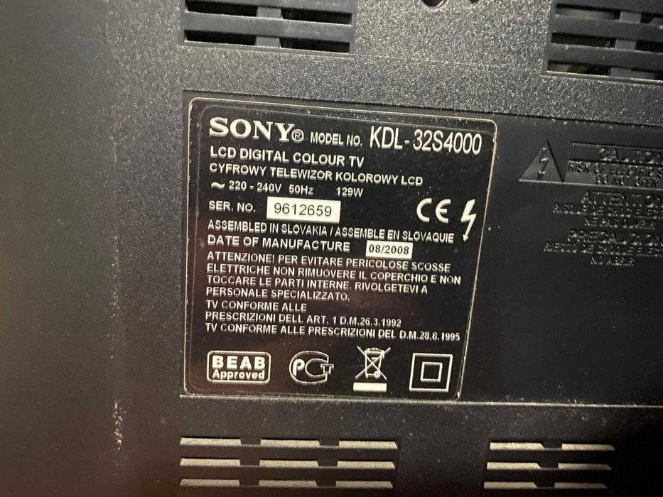 ЖК-телевизор SONY KDL-32S4000