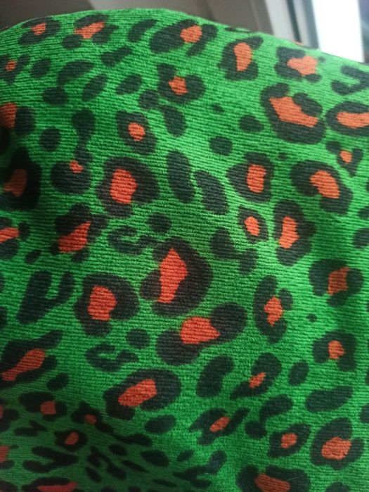 geantă de catifea cu leopard verde