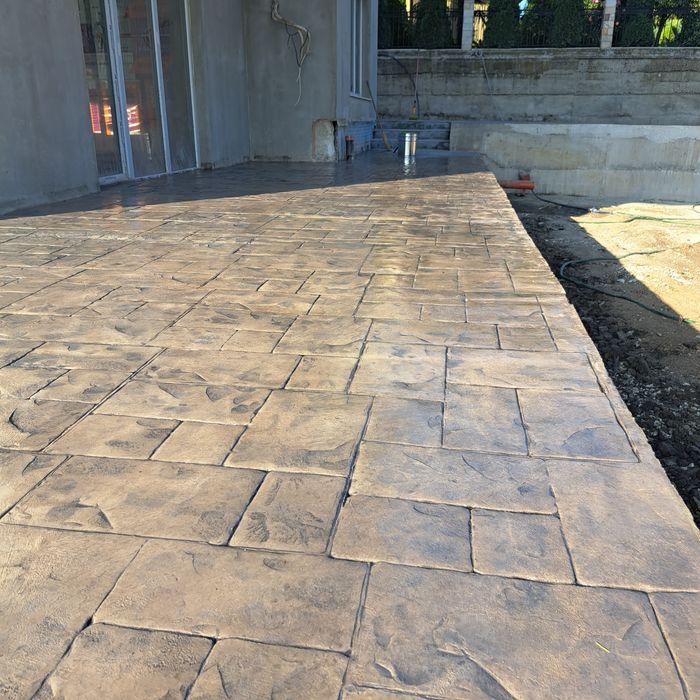 Щампован бетон!!