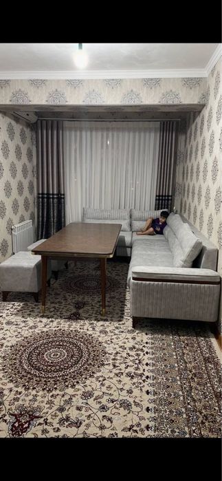 Сергили 6а. 3/3/7 85м2 евро ремонт все разделный с мебелю техника