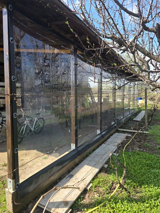 Rulouri folie terasa, folie terase și foisoare transparenta tratata UV