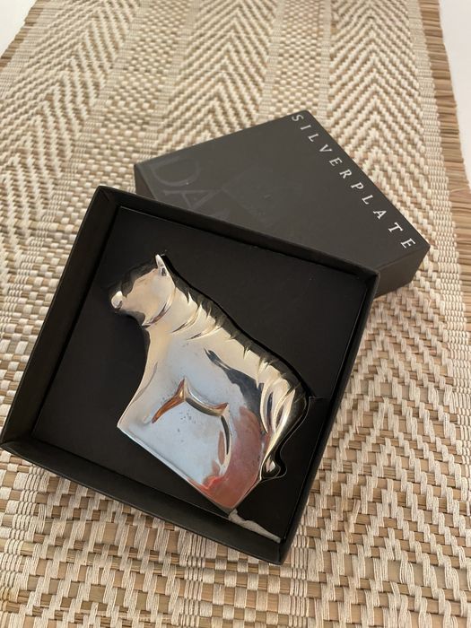 Фигура на тигър от поредицата Silver zoo на Gunnar  Gyren от 1982 г.