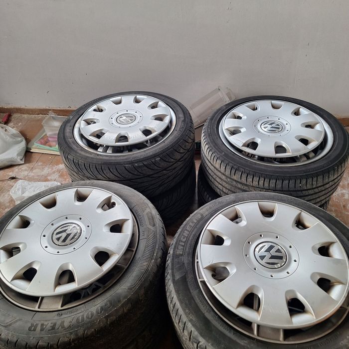 Железни жанти 5х112 15 цола със оригинални тасове!