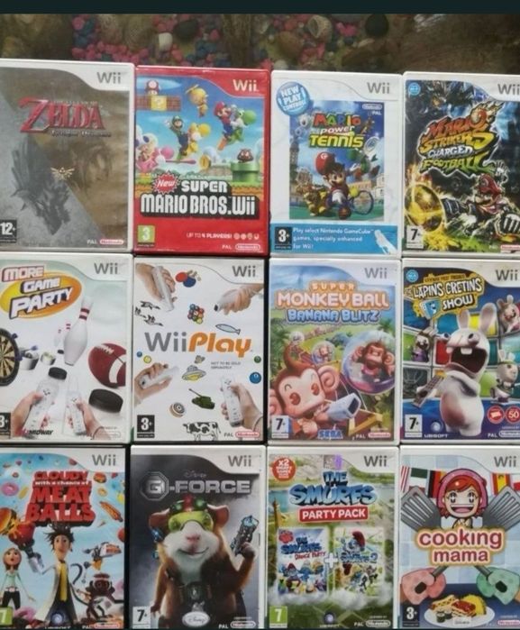 Конзола Nintendo Wii + 21 ТОП Игри (Mario, Sonic)4контр. Гаранция