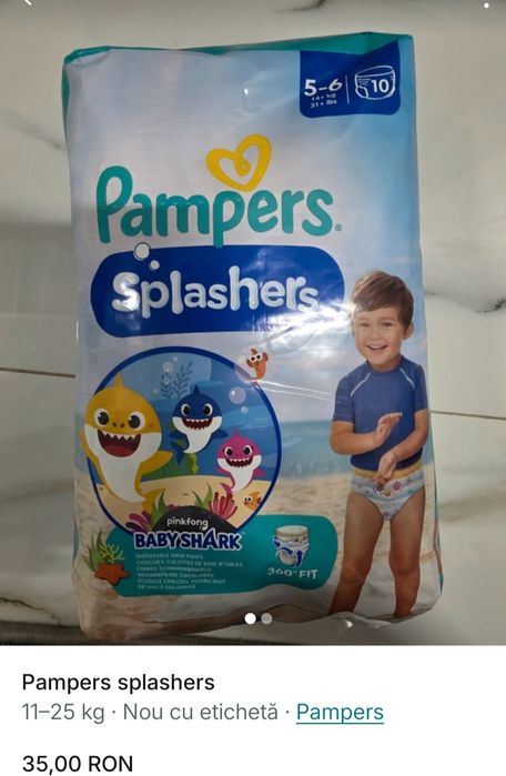 Pampers splashers