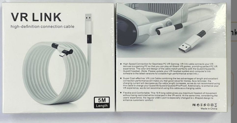 Oculus quest 3 Meta  Link Cable 5 M