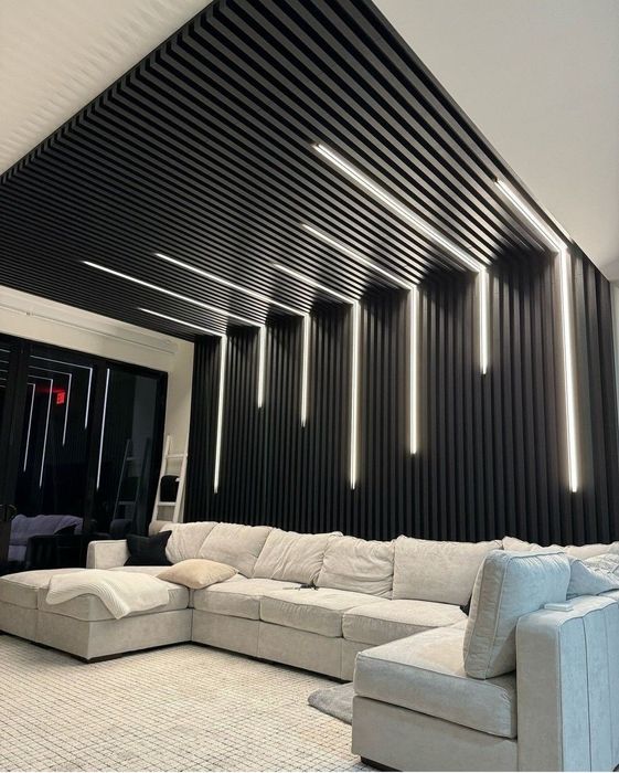 Установка бамбуковых панелей