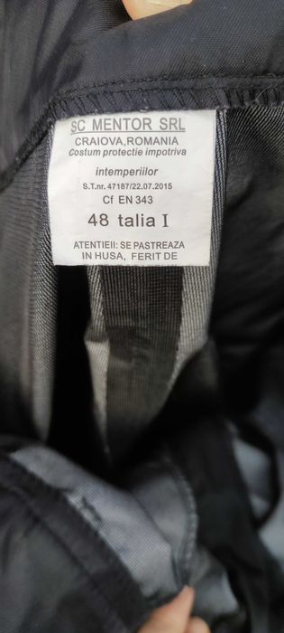 Pantaloni pompieri intemperii