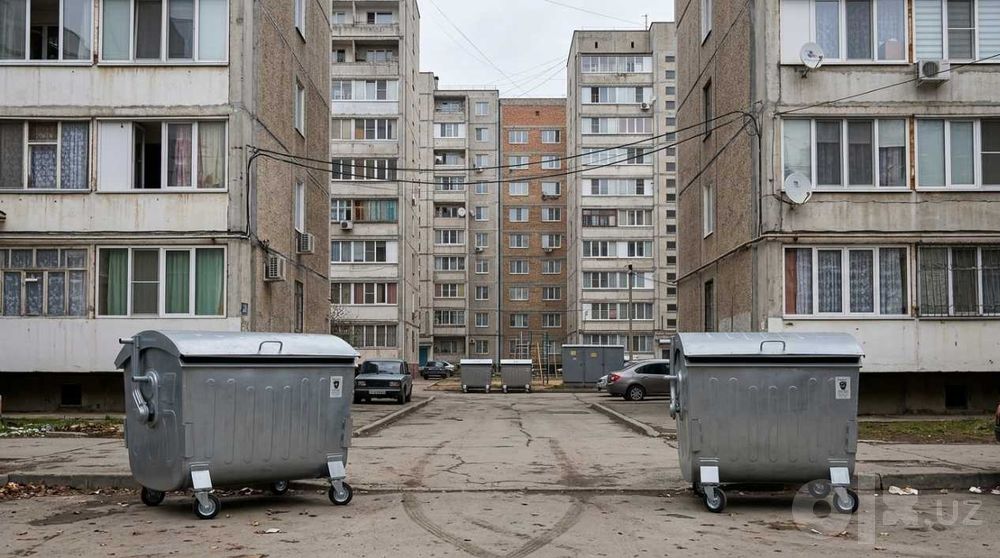 Мусорный бак из металла 1100 л