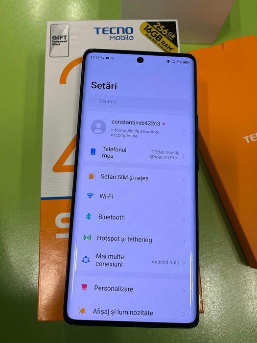 Vând telefon Tehno Spark 256 gb