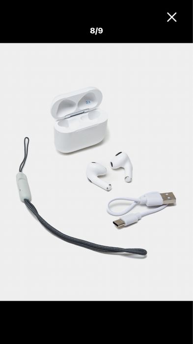 Simsiz quloqchinlar Pods 3, iPhone va Android uchun naushniklar