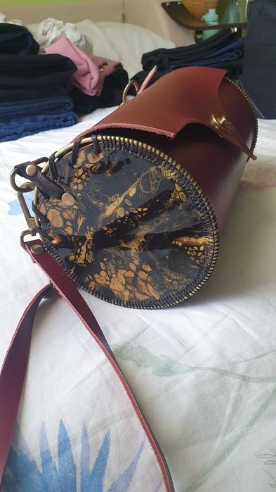 Geantă Teluric Design (handmade, din piele)
