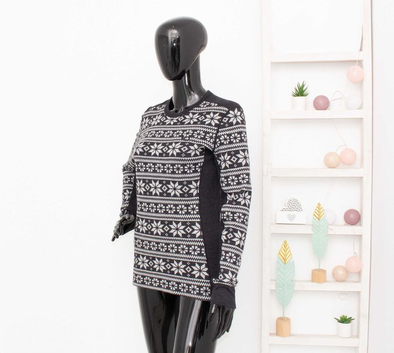 Kari Traa дамска блуза сива термо бельо 60% мериносна вълна L