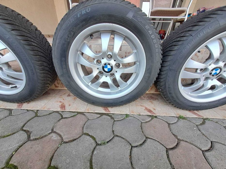 Vând Set Roți BMW R16 + Anvelope All-Season NOI (205/55 R16)