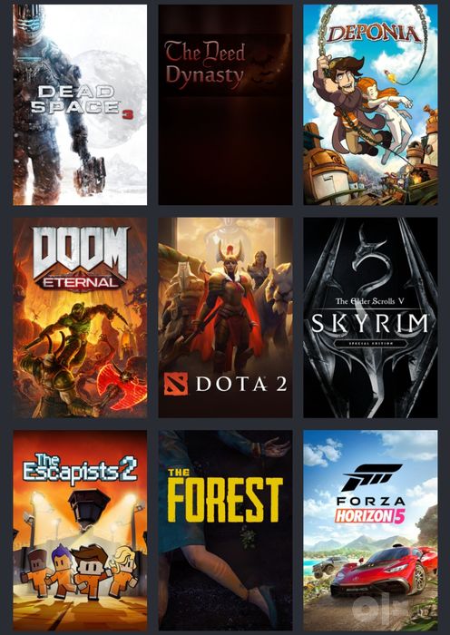 Семейный доступ в Steam. Мест 2