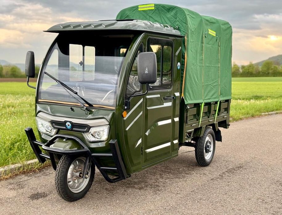 Triciclu Electric cu Volan si Cabina •Garantie 2 ani, Livrare Gratuita