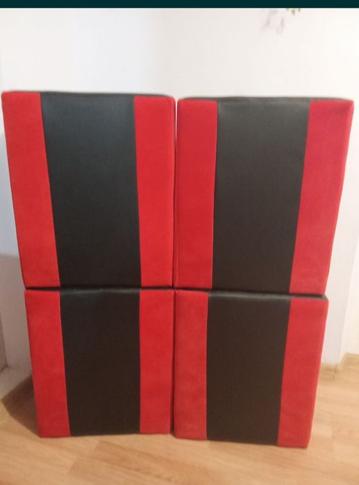 Taburet,pufuri,din PVC+stofa