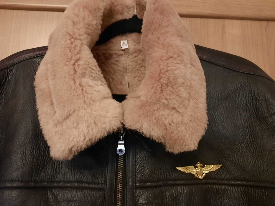 Jachetä Aviator Bomber originalä America, piele naturalä
