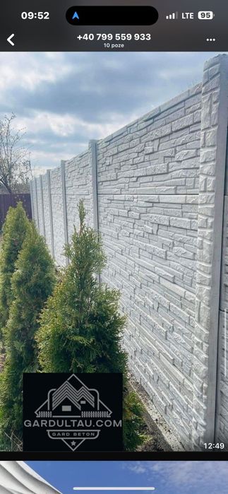 Garduri placi stâlpi de gard din beton diverse modele montaj transport