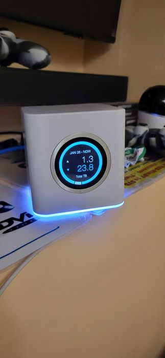 Router wireless cu MeshPoint Ubiquiti AmpliFi HD AFi-HD, 450 Mbps1300 Mbps, 2.4  5 GHz, 5 porturi, ecran tactil fuctional