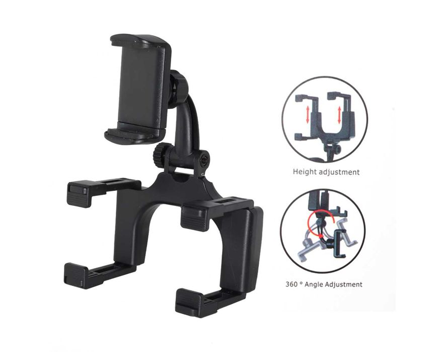 Универсална стойка за телефон за кола, За огледало, Automat