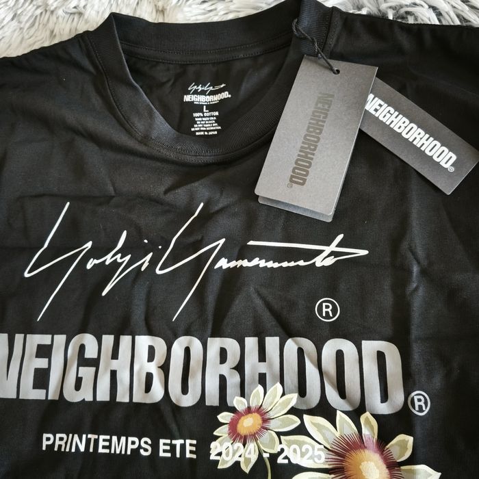 Yohji Yamamoto x Neighborhood мъжка тениска черна НОВА