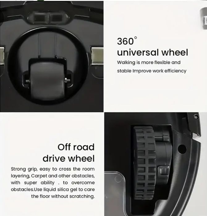 2-в-1 робот прахосмукачка PALTOR с дистанционно, моп и HEPA филтър НОВ