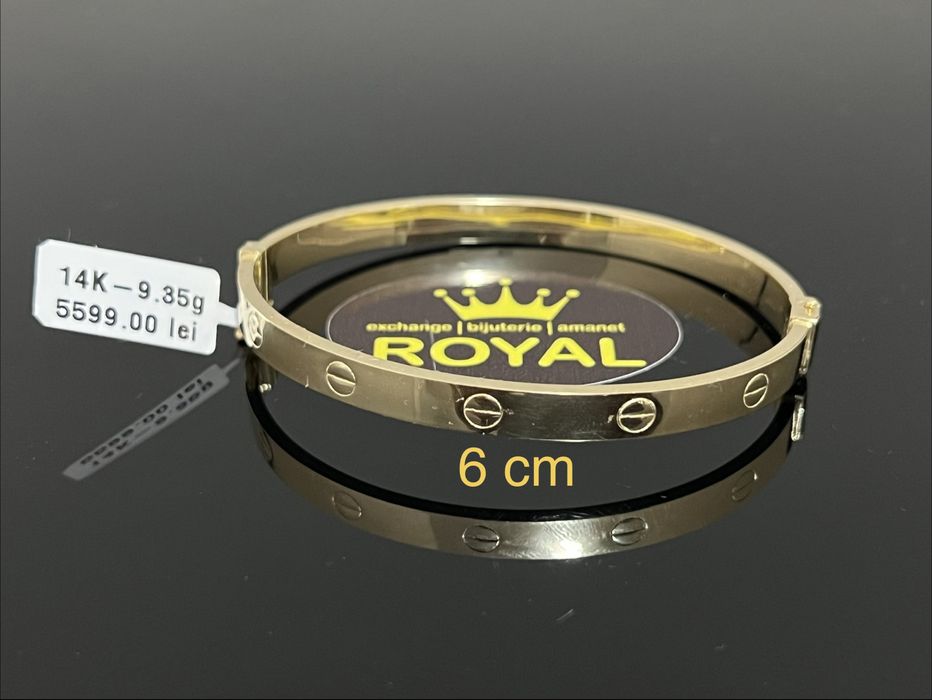 Bijuteria Royal CB : Bratara dama aur 14k 585  9,35 grame