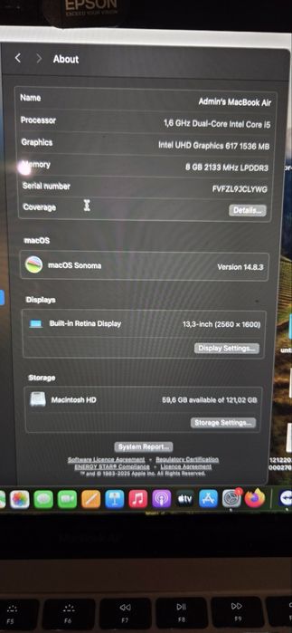 Продавам MacBook Air 2019 13-inch