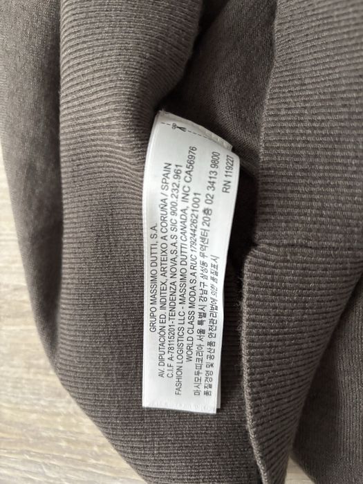 Pulover NOU dama Massimo Dutti Join Life marimea XS culoare maro gri