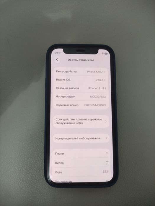 Iphone 12 mini черного цвета