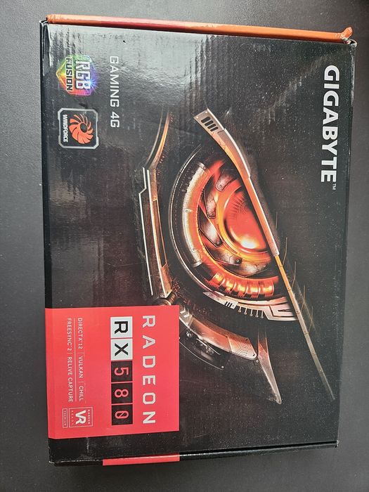 Видеокарта rx580/4GB/RGB LED