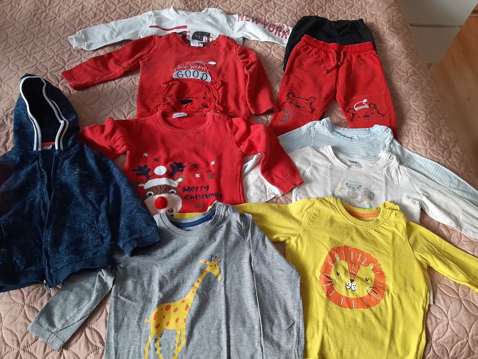 Компмект от 10 части  дрешки 86/92