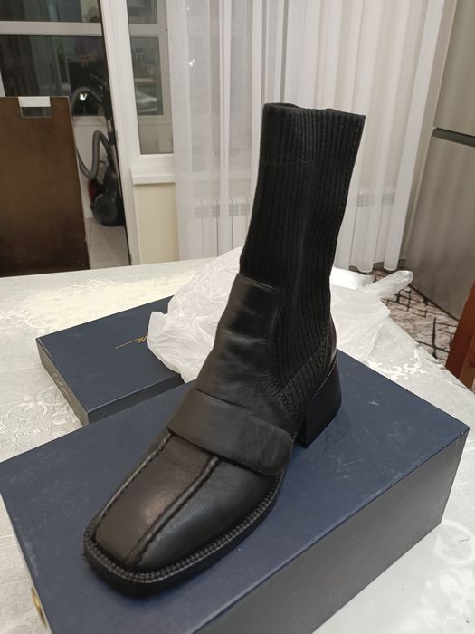 Ботинки кожаные демисезонные