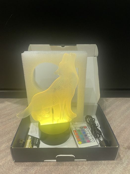 3D нощна лампа..