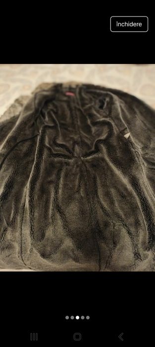 Palton piele naturala imblanit Casa Derhy Paris, marimea L