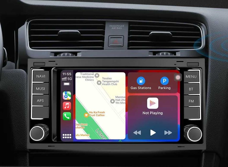 Мултимедия Двоен дин VW TOUAREG Transporter Multivan навигация Android