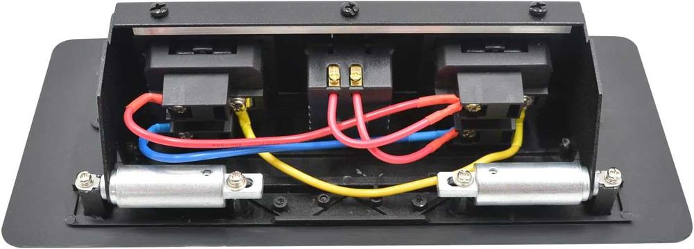 Вграден прибиращ се контакт CHENGPI – 2x220V + 2xUSB