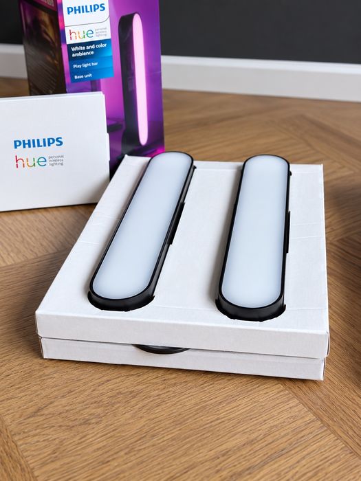Philips Hue Play Dual Pack – 2 бр. RGB Smart лампи – ЧИСТО НОВИ