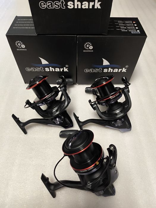 SET 3 Mulinete Eastshark 12000 6+1 Rulmenti New 2024