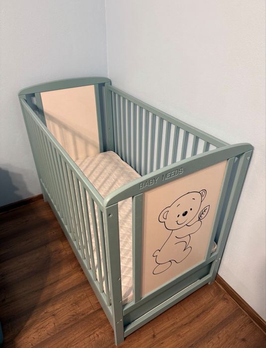 Pătuț din lemn 120x60