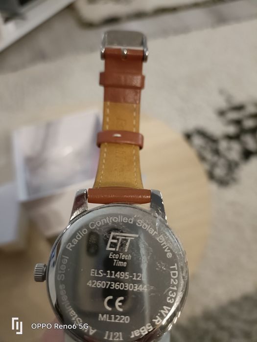 Vând ceas analog ETT dama eco tech,curea piele ELS cod 11495