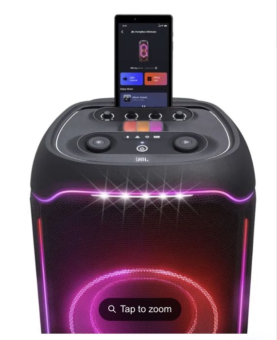 Sistem audio JBL PartyBox Ultimate Originala, 1100W, Bluetooth, Bass Boost (Negru)