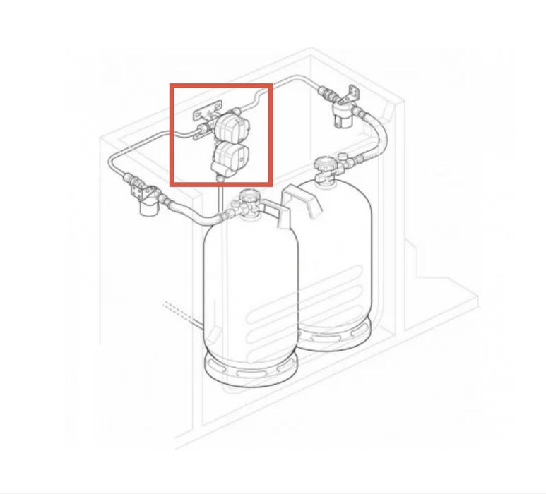 Regulator gaz Truma DuoControl CS 30mbar pt rulota/autorulota/camper