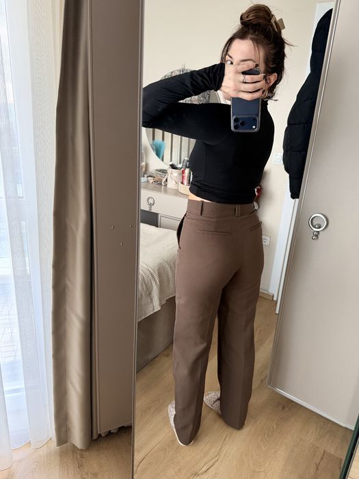 Кафяв панталон Zara XS