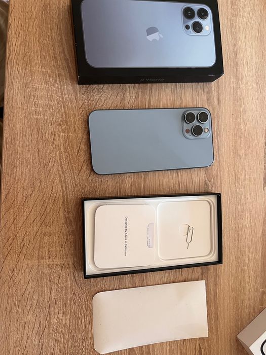 iPhone 13 Pro Max Sierra Blue 1 TB, перфектно състояние, без забележка. 88% батерия