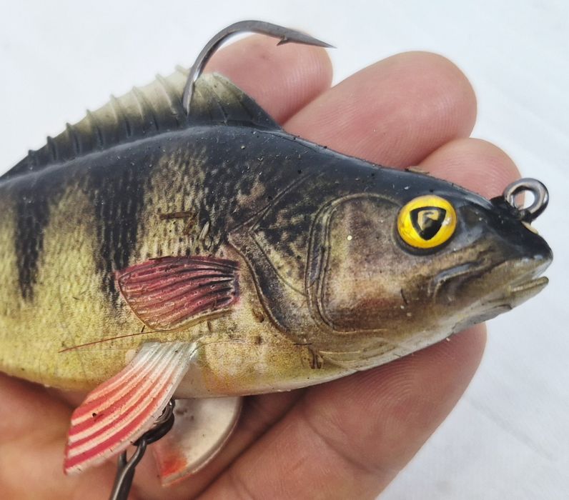 Swimbait Fox Rage Ultra-Realistic Perch Repicant, biban realistic, 14cm, 45gr.