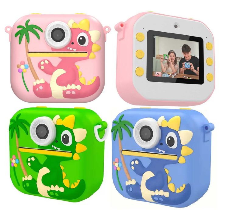 Детска камера фотоапарат с дисплей моментни снимки термопринтер 9 вида